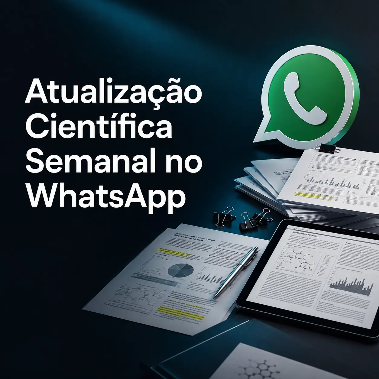 Arte da Atualização Científica Semanal no WhatsApp